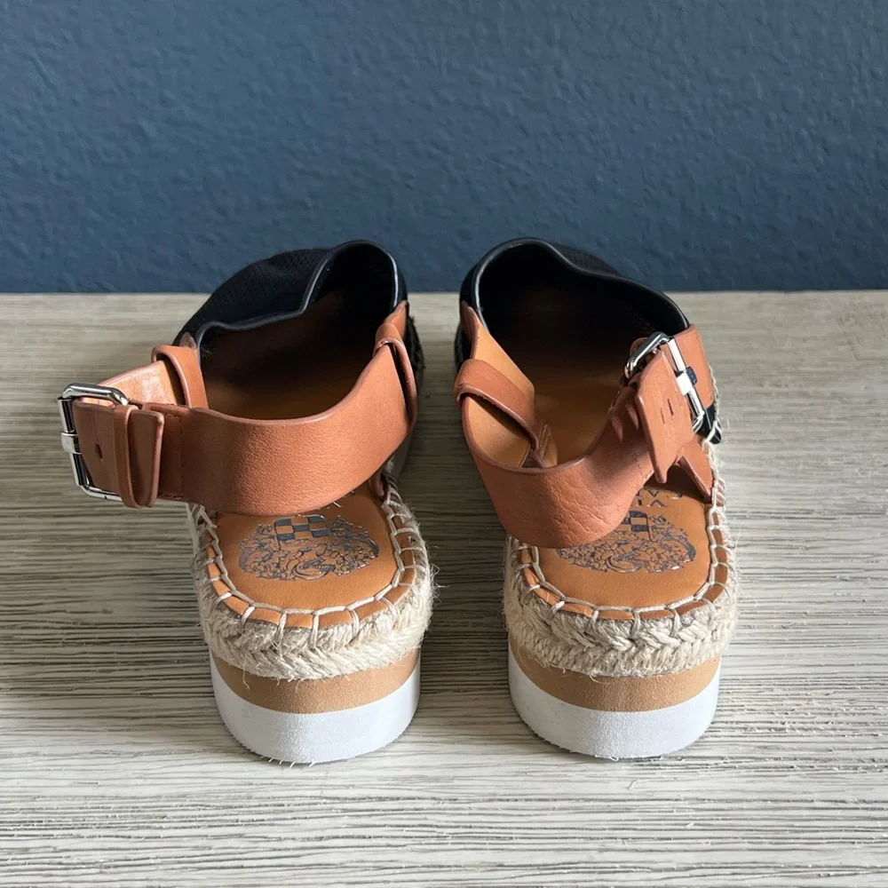 NWOT!!! Vince Camuto Black and Tan Espadrilles